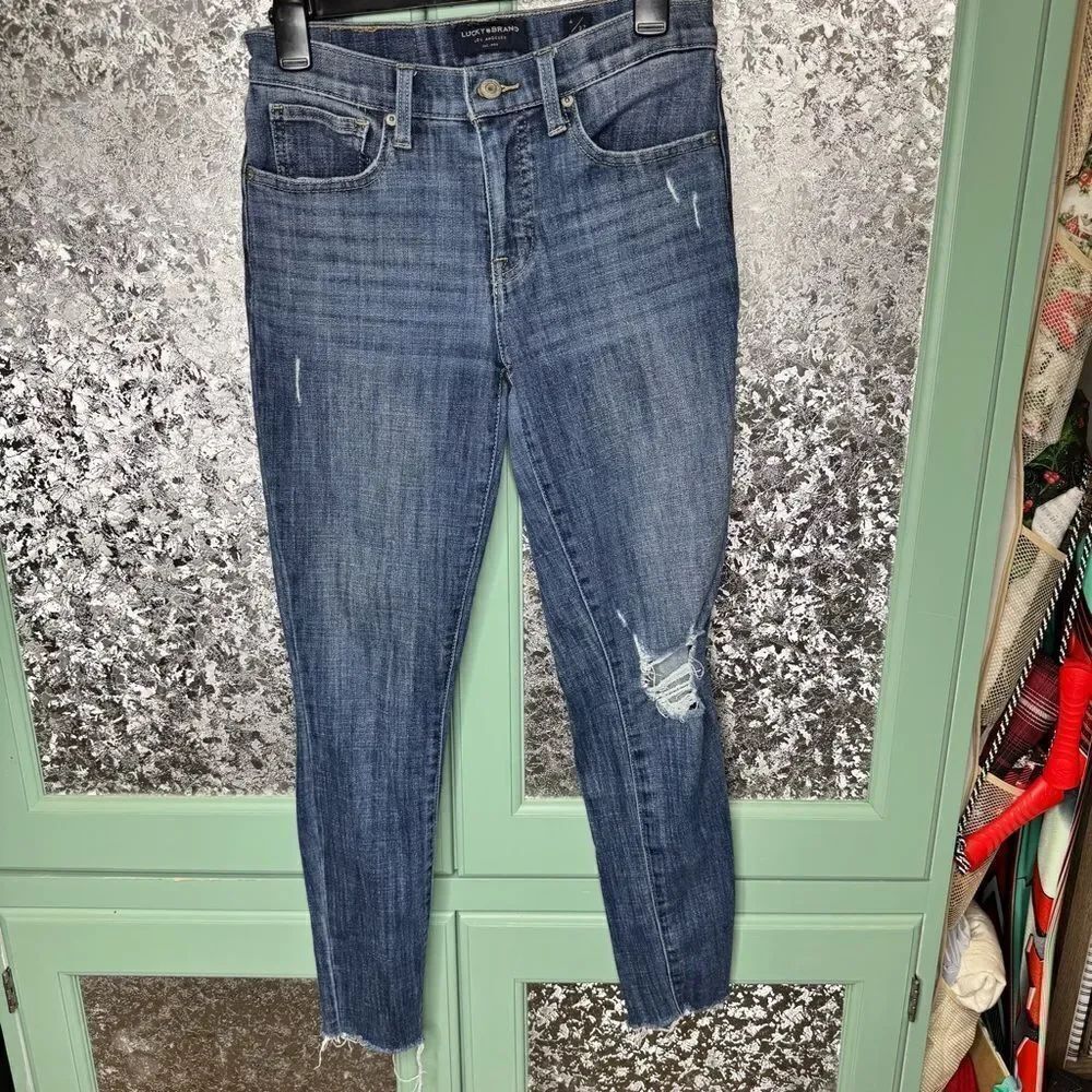 Lucky Brand Blue Midrise Skinny Ava Jeans Size 4